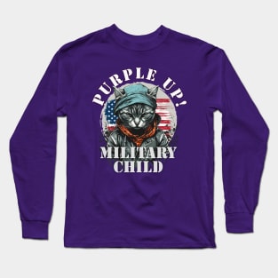Purple Up For Military Child - Military Purple-Up Day Long Sleeve T-Shirt